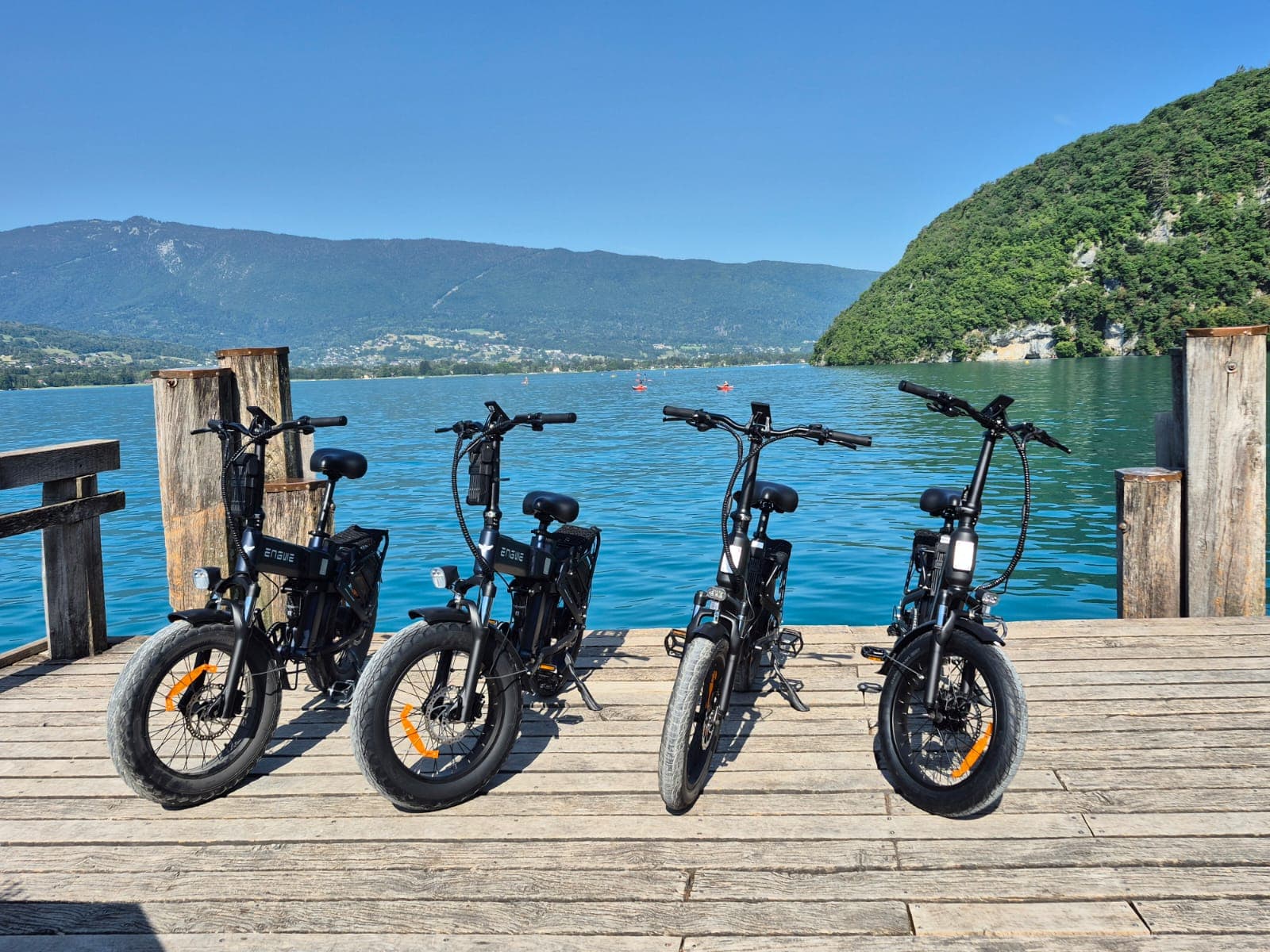 Parcours à vélo autour du lac d'Annecy
